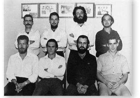 GOUGH 11 (1965-1966): Back (L-R) D.J. Jooste, W. Du Toit Olivier, F.J.M. Taylor, C.C. Human; Front: W.J. Visagie, G.H. Cooper, S.J. Quinn, T.N. Venter.