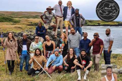 MARION 80 Front: (L-R) to right: Kyle Maurer (O&C Birder), Dylan Seaton (UP Sealer), Camilla Symth (MFM Mouser), ⁠Zafar Monier (UP Sealer) Middle: (L-R) Tammy Eggeling (UP Sealer & Killer Whaler), ⁠Gumede Mbekezeli (DFFE Base Engineer), ⁠Kelebogile Morwa Mandi Mogotsi (SAWS Senior Meteorological Technician & Deputy Team Leader), ⁠Nikita Fikizolo (DFFE Base Chef), ⁠Michelle Risi (NMU Birder), ⁠Melato Treasure Thobatsi (DFFE Communications Engineer), ⁠Kuhle Mbalane (DFFE Assistant Environmental Control Officer -ECO), ⁠Odwa Obose (SAWS Assistant Meteorological Technician), ⁠Barwe Collen Nkadimeng (DFFE Diesel Mechanic) Top: (L-R) Nkateko Benediction Maholobela (DFFE Senior Environmental Control Officer - ECO), ⁠Mpumelelo XP Mabutyana (O&C Birder), ⁠Sandile Nkebe (DFFE Medical Orderly & Team Leader),  Christopher Jones (NMU Birder),  Mfezeko Rataza-Mr Fez (SANSA Space Weather Engineer) Insert: Ndaedzo Nthulani (SAWS Assistant Meteorological Technician)