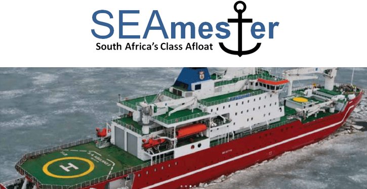SEAmester, class afloat, floating university, SA Agulhas II