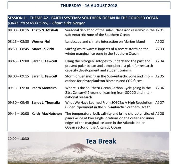 Last day of the 5th SANAP Symposium