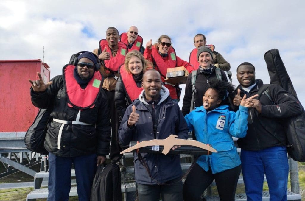 The 63rd Gough Island team on their way home