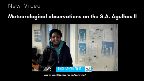 Meet the Meteorological observer on the S.A. Agulhas II