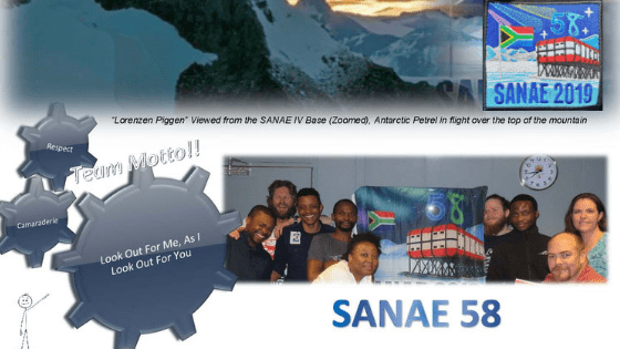 SANAE58, S58, Antarctica, Overwintering Team